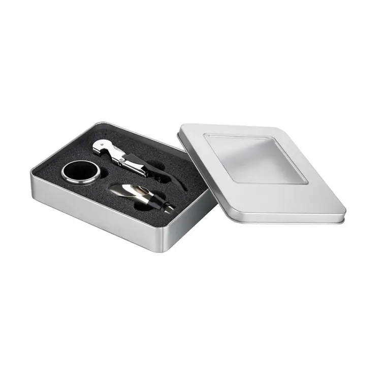 3pcs Wine Accessories Tin Box Wine Set