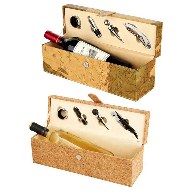 Cork Single PU Wine Set