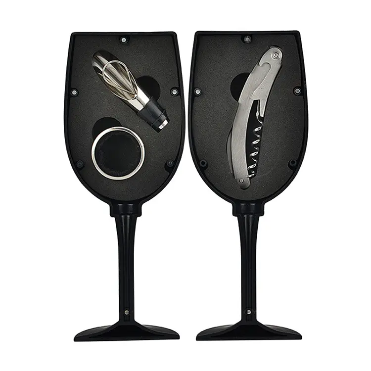 Cup Shape Plastic Box Wine Set