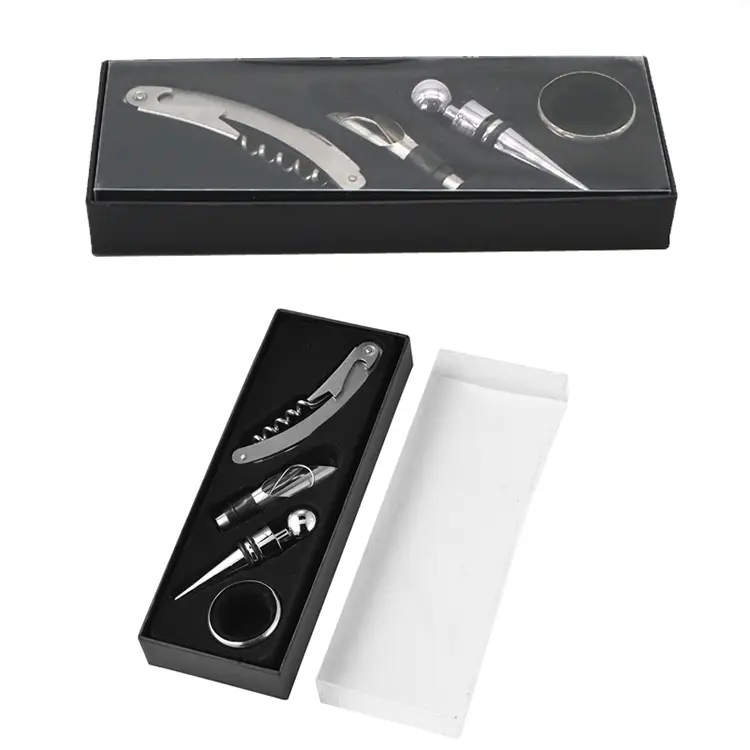 Matt Black Cardboard Box Wine Set