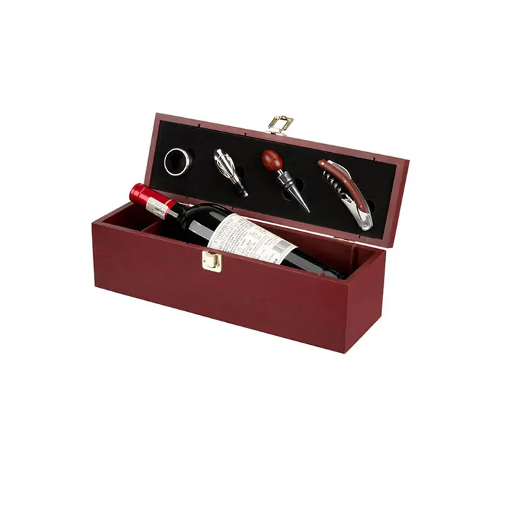 Reddish Wooden Wine Set