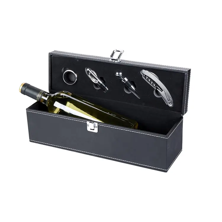 Single Bottle PU Wine Set